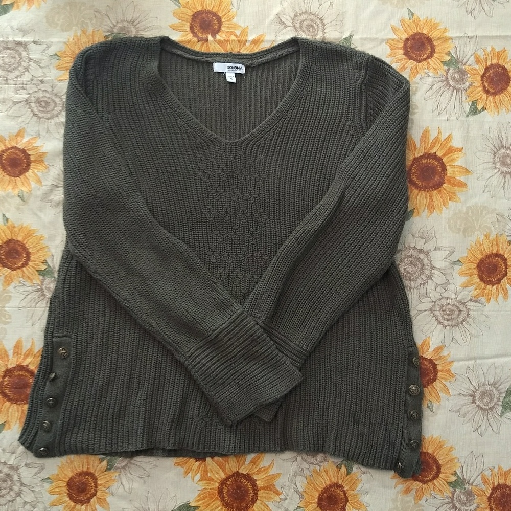 Olive green sweater